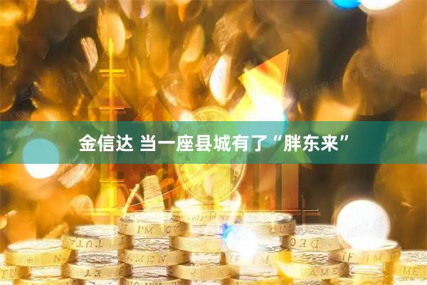 金信达 当一座县城有了“胖东来”
